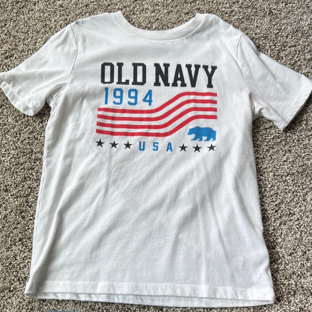 Old Navy White Short Sleeve Tees Patriotic Collection